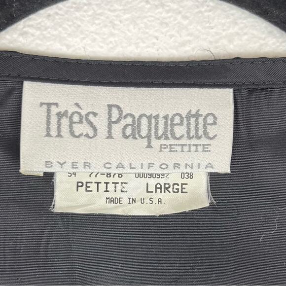 Vintage Women’s Vest Velvet Paisley Waistcoat Metallic Sparkle Button LP - Picture 8 of 9